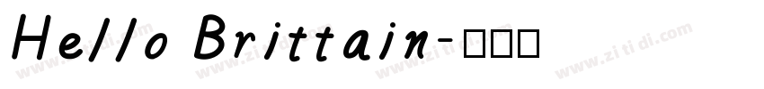 Hello Brittain字体转换